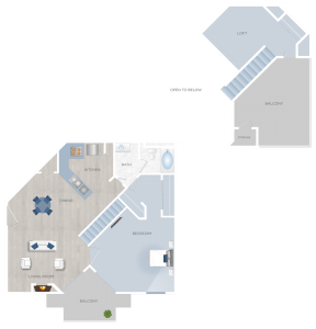Apartments in Burbank Ca with a floor plan for rent.